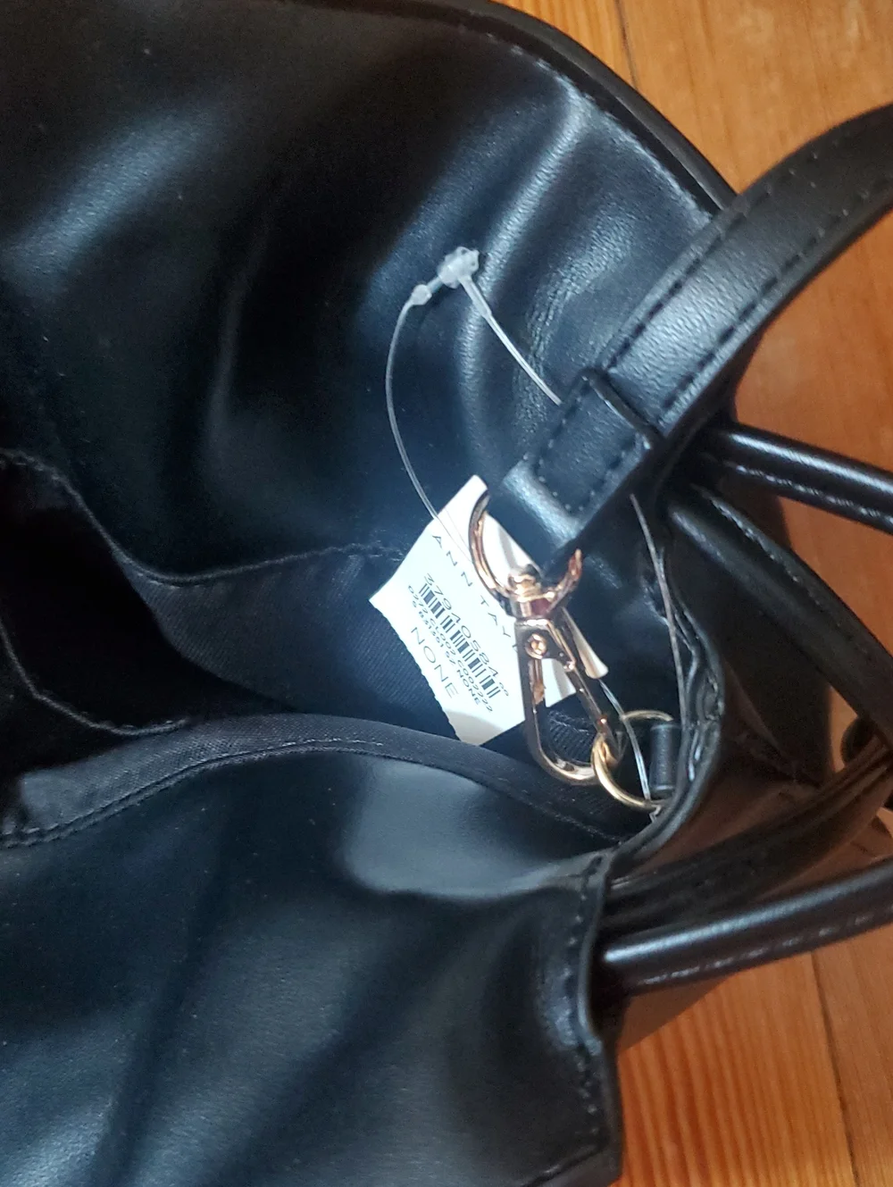 Drawstring Faux Leather Clutch